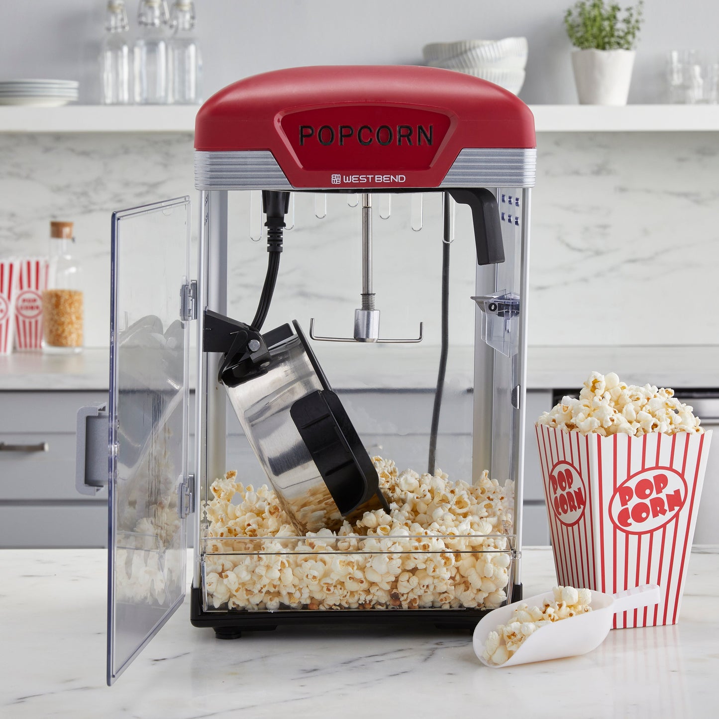 West Bend Theater Crazy 4 Qt. Popcorn Maschine mit Taschen
