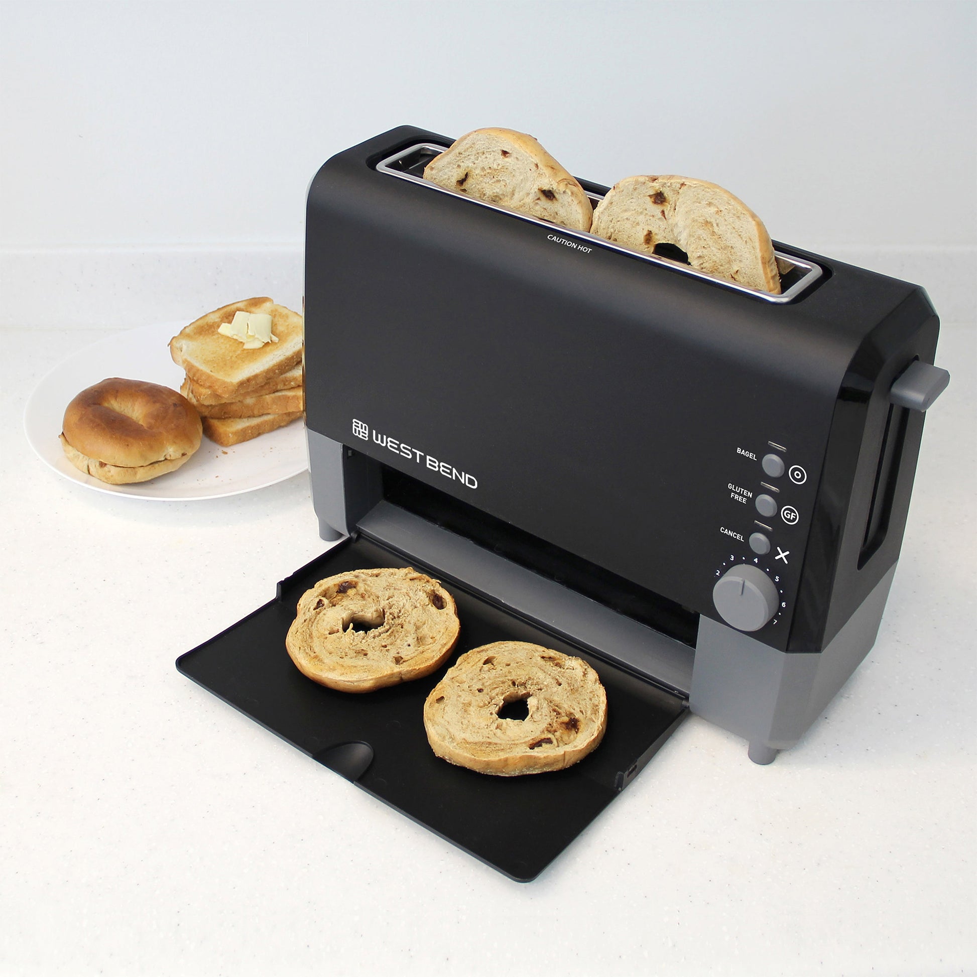 West Bend QuikServe 2-Slice Toaster mit extra breiten Slots