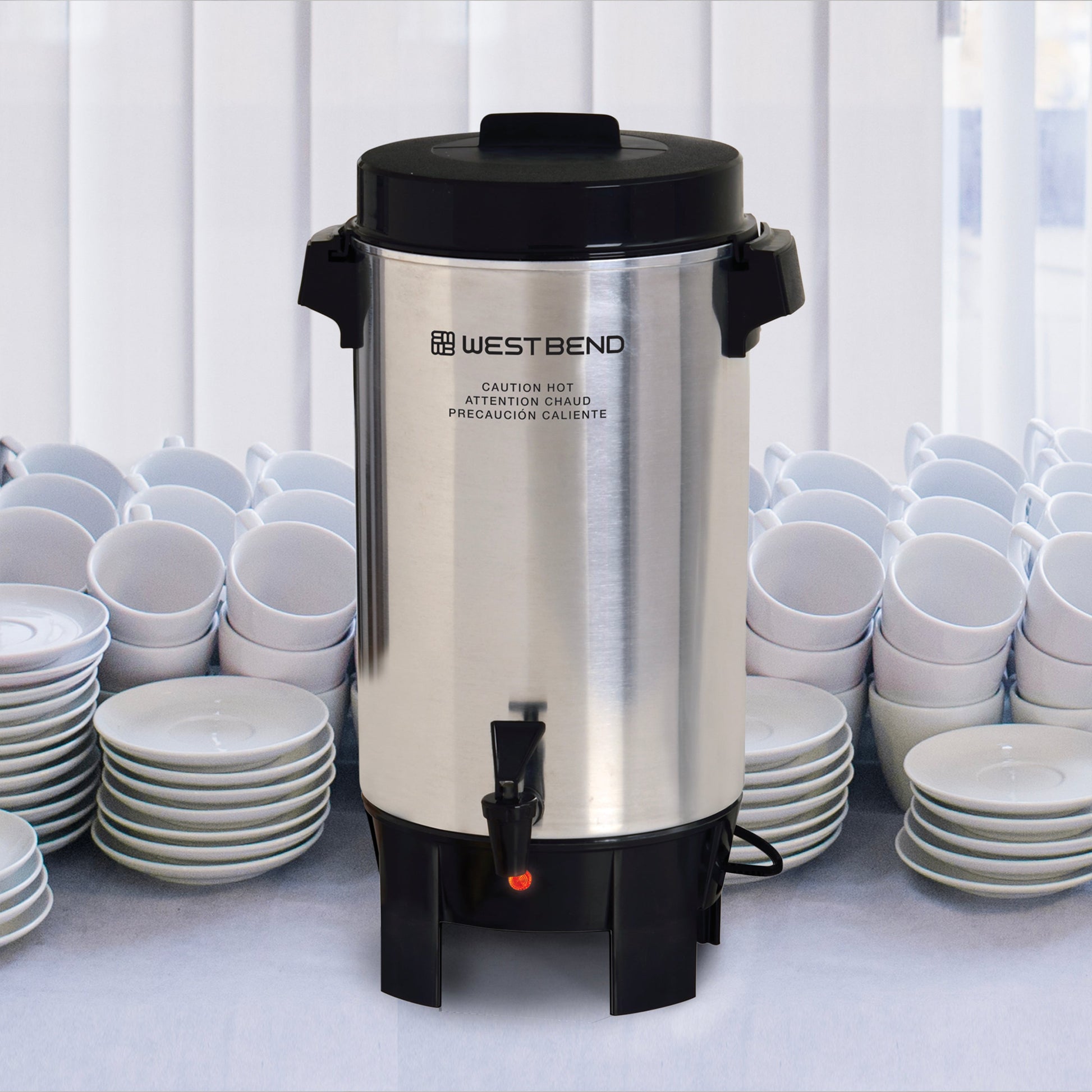 West Bend 42-Cup Polierte Aluminium Kaffee Urne