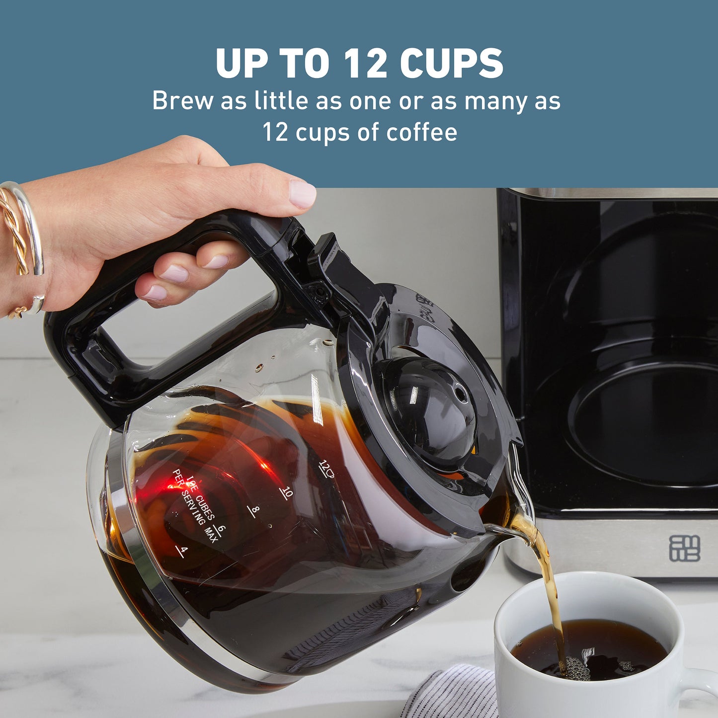 West Bend 12 Cup Heiße und geschnittene Kaffeemaschine