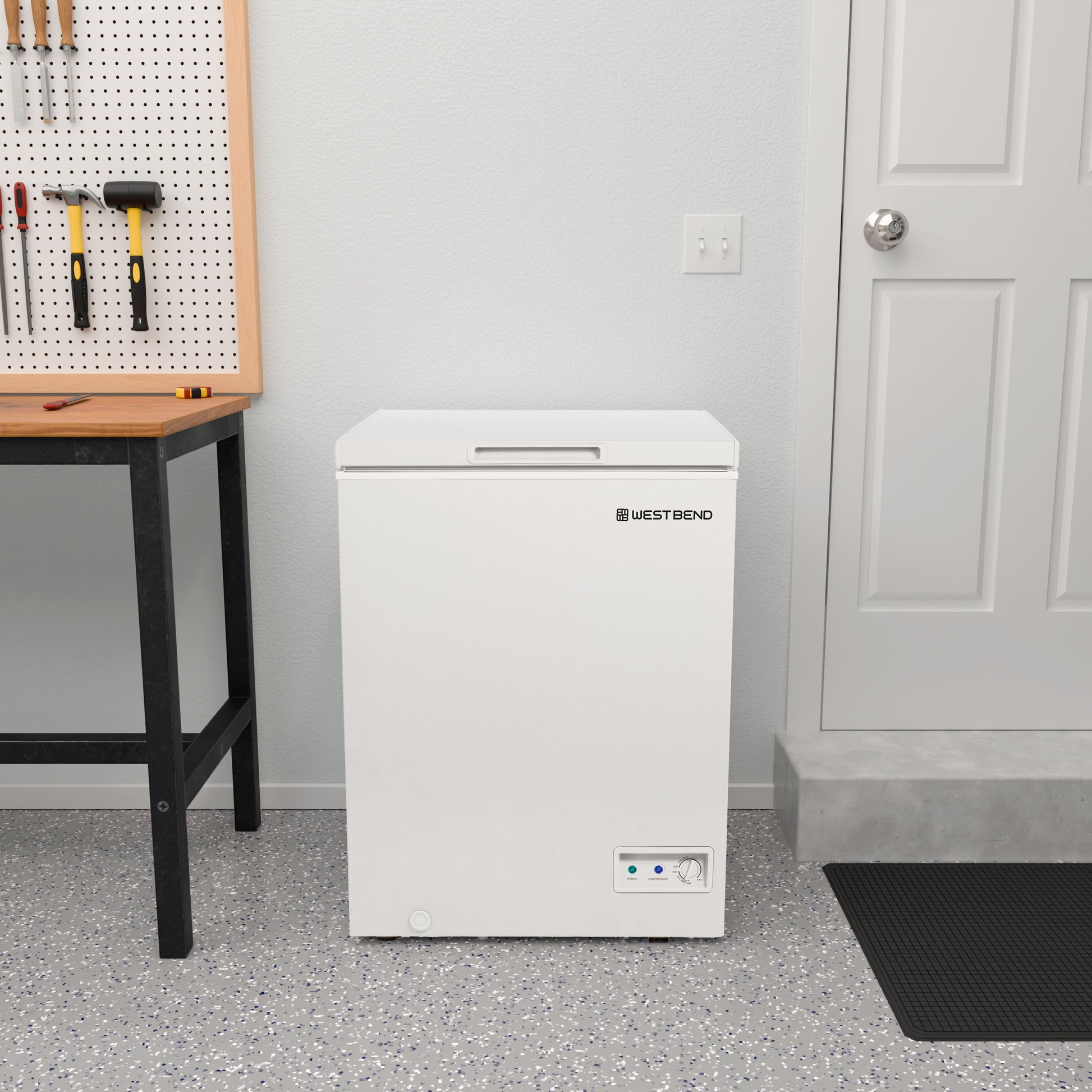 West Bend Garage Ready Chest Freezer, 5.0 cu. ft.