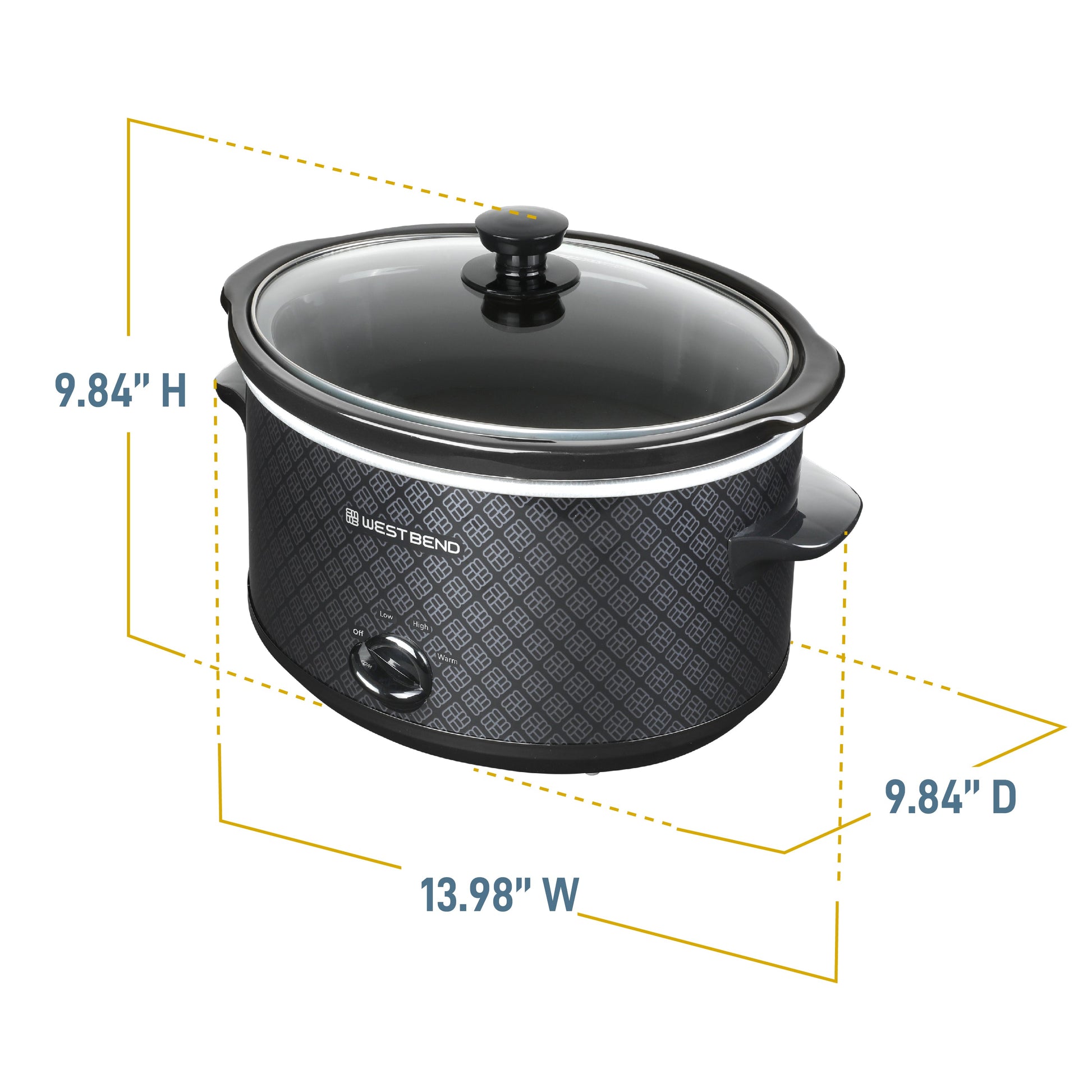 West Bend Pattern Slow Cooker (Deutsche Ausgabe)