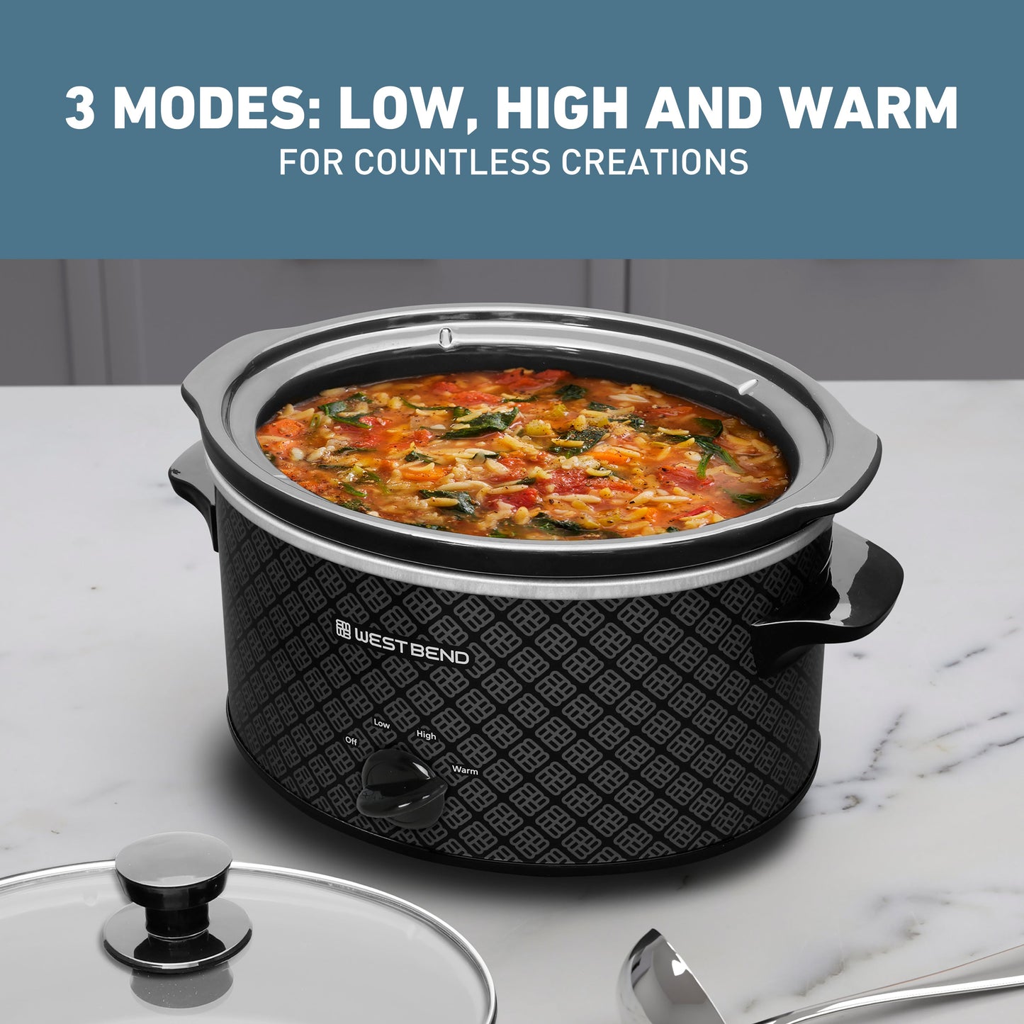 West Bend Pattern Slow Cooker (Deutsche Ausgabe)