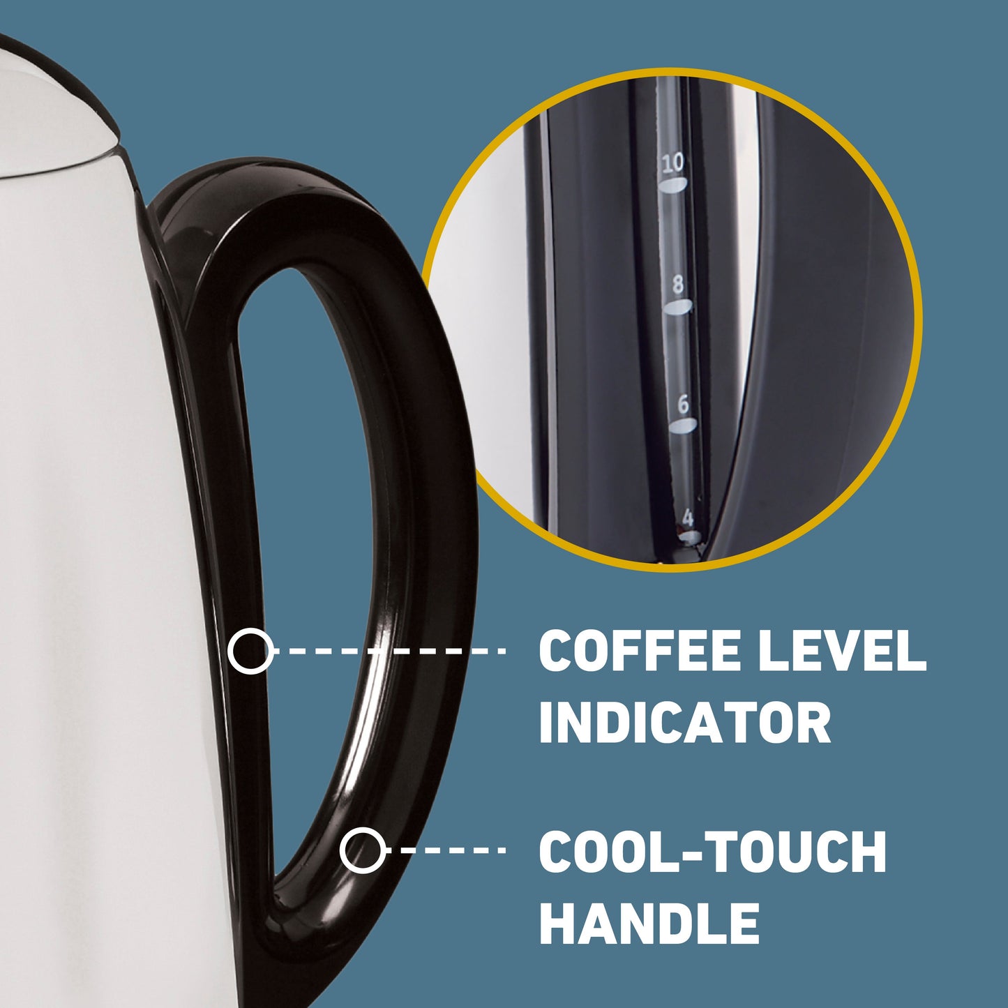 West Bend Classic Coffee Percolator mit schnurloser Servierbereitschaft
