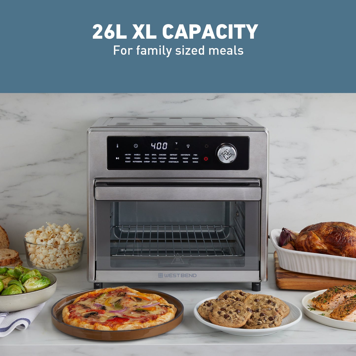 West Bend XL Air Fryer Ofen mit 24 Presets