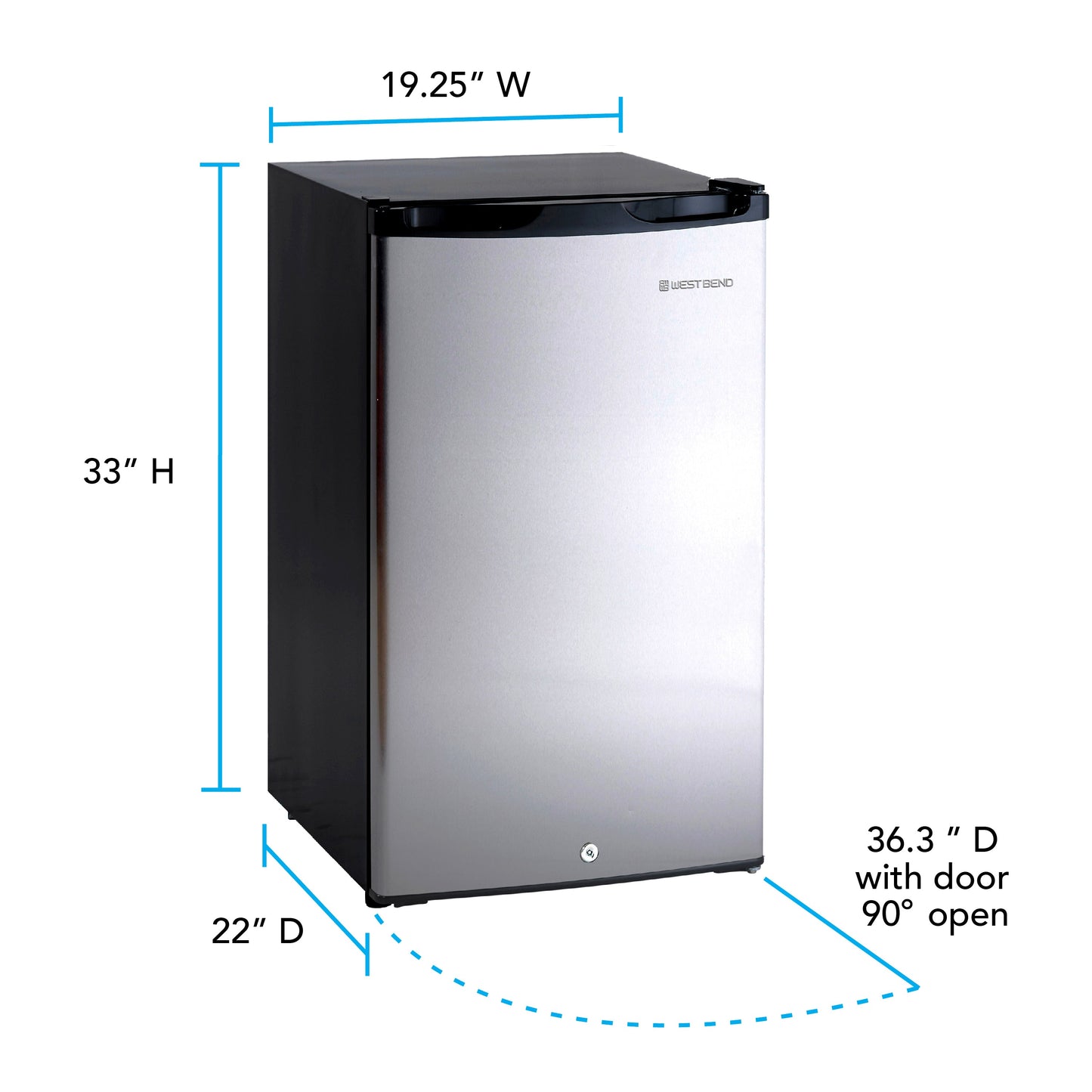 West Bend 4.4 cu. ft. Kompaktkühlschrank
