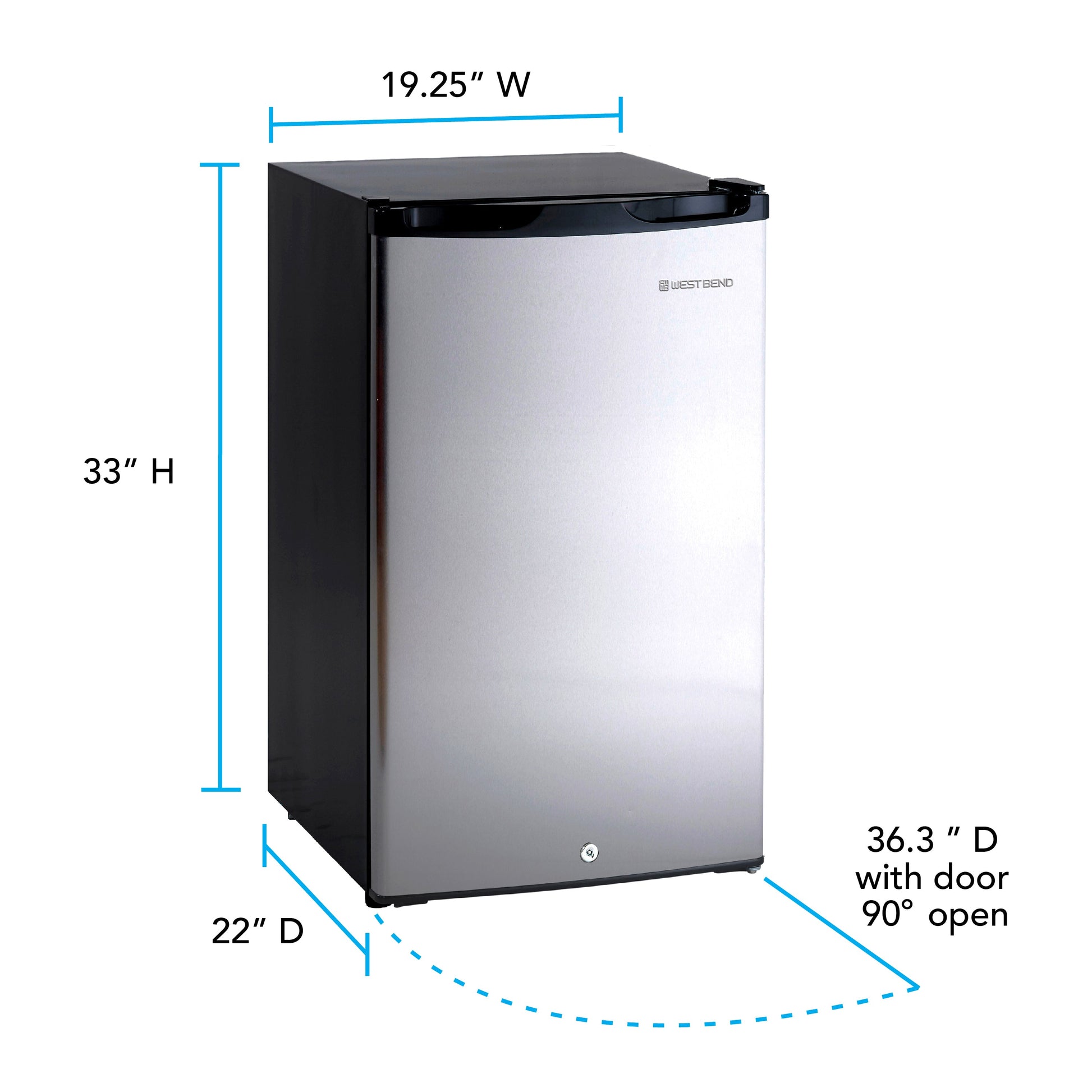 West Bend 4.4 cu. ft. Kompaktkühlschrank