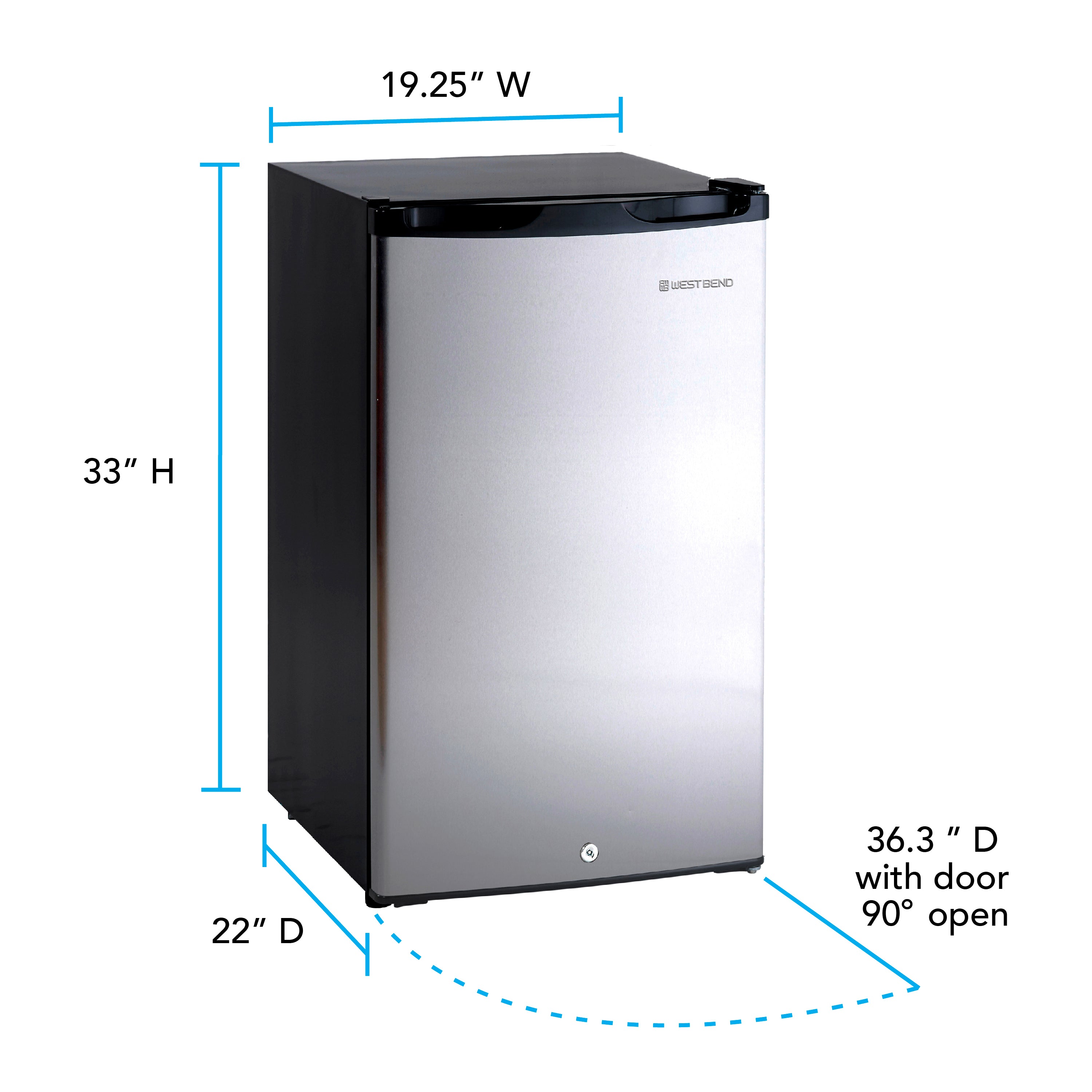 West Bend 4.4 cu. ft. Kompaktkühlschrank