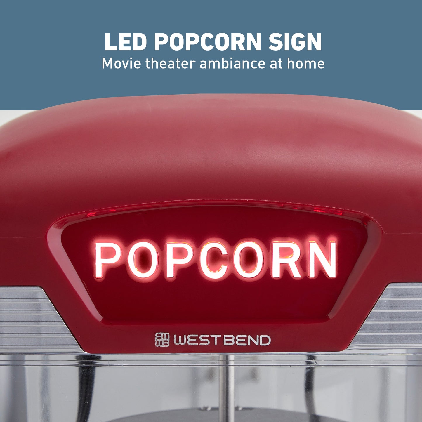 West Bend Theater Crazy 4 Qt. Popcorn Maschine mit Taschen