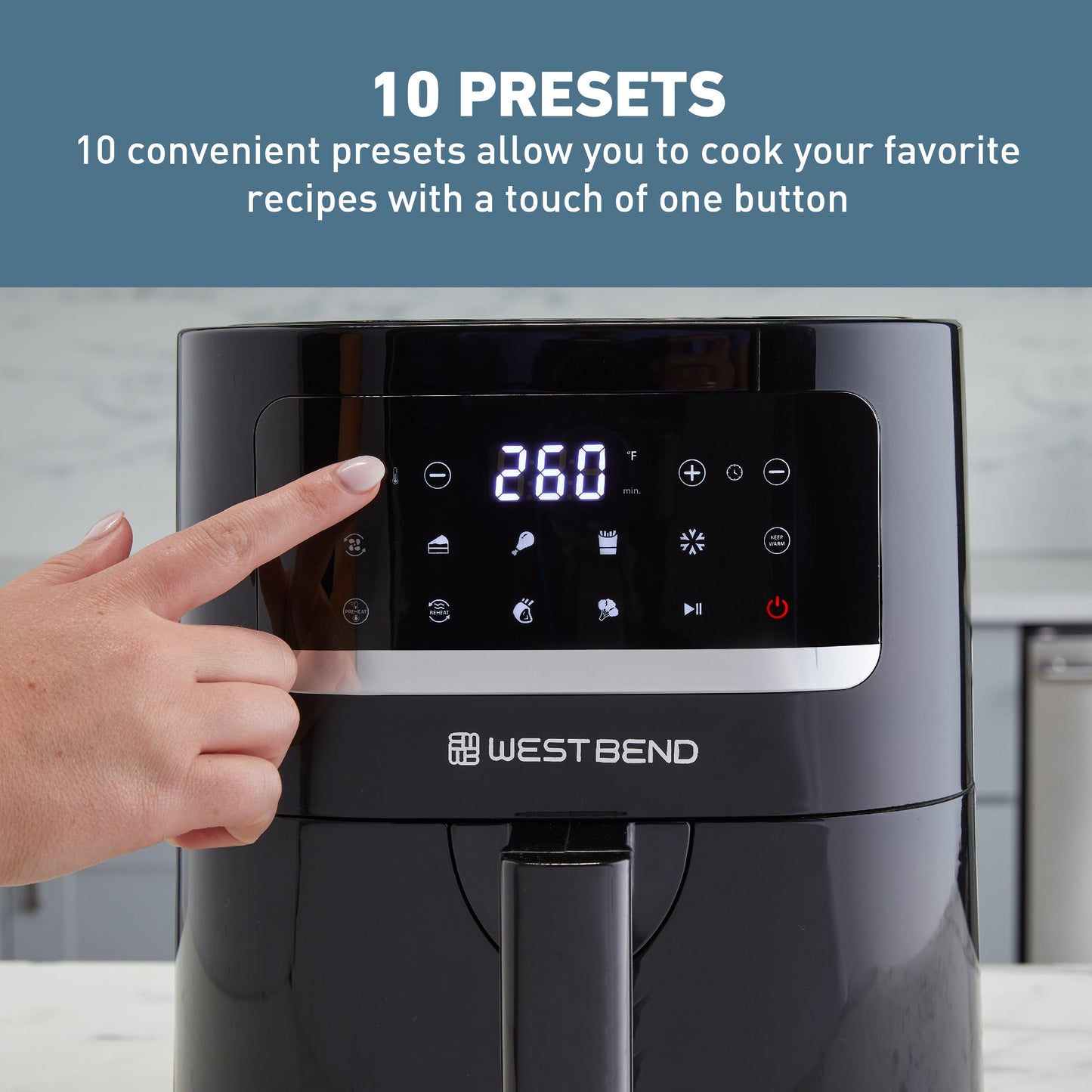West Bend 5 Qt. Air Fryer mit 10 Presets