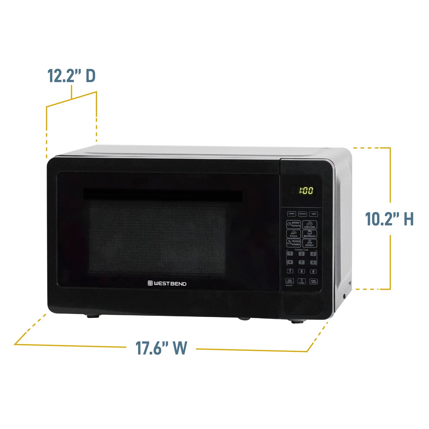 West Bend 0,7 cu. ft Mikrowellenofen