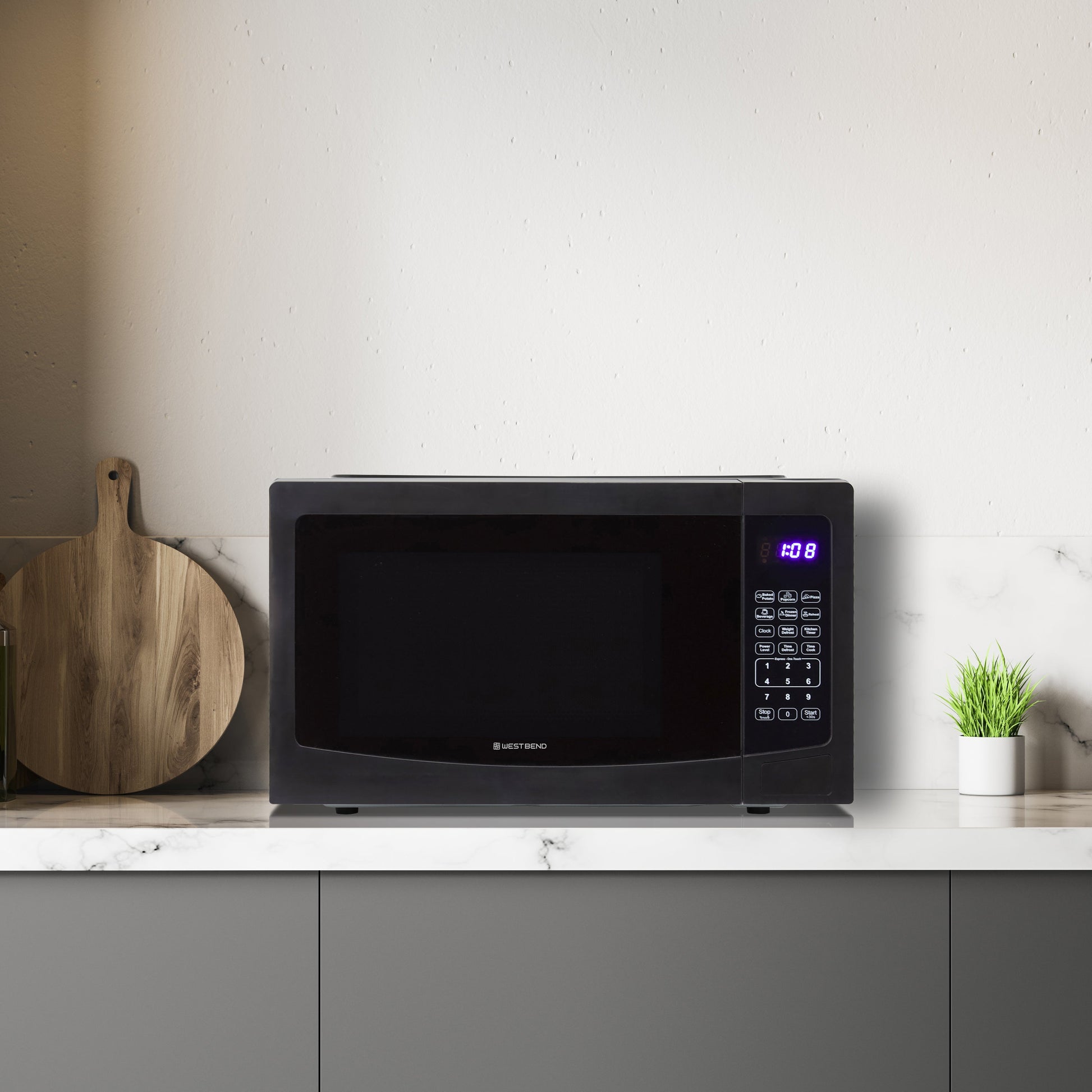 West Bend Microwave Oven, 1,1 cu. ft. Kapazität