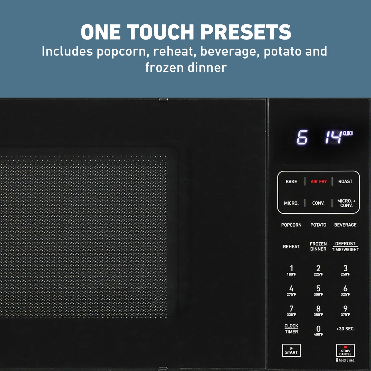 West Bend Microwave Air Fry, Konvektionsofen 3-in-1, 1,3 cu. ft Kapazität