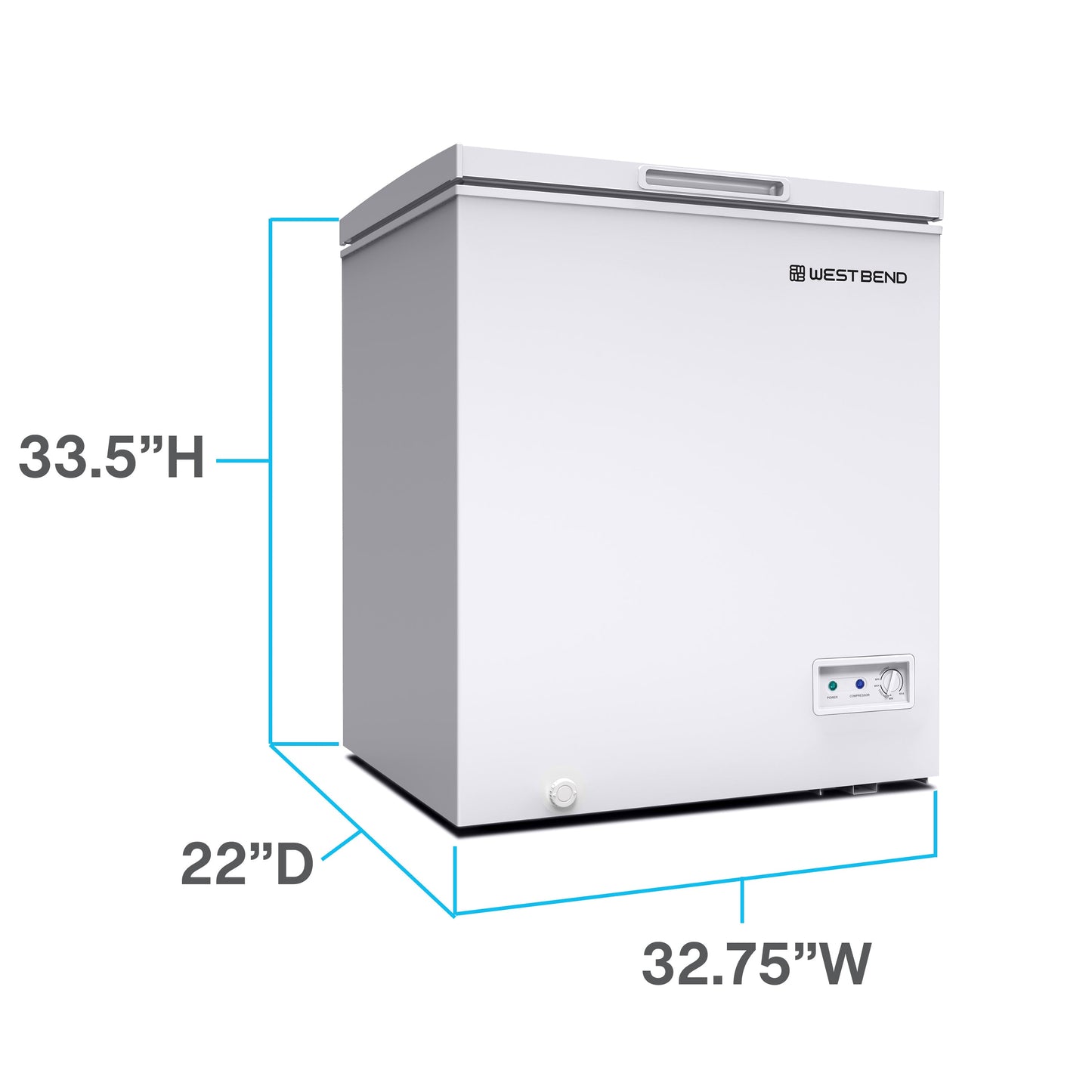 West Bend 7.0 cu. ft. Gefrierschrank-Truhe