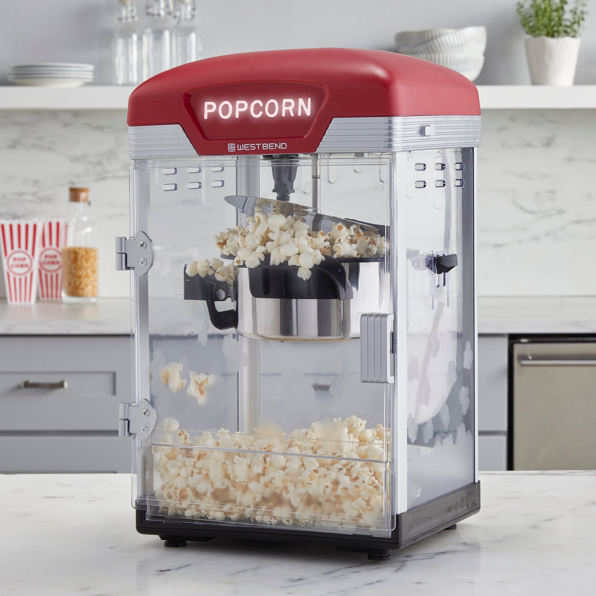 West Bend Theater Crazy 4 Qt. Popcorn Maschine mit Taschen