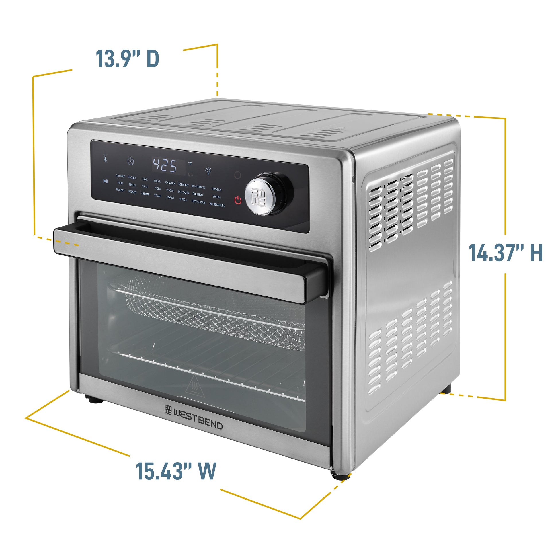 West Bend XL Air Fryer Ofen mit 24 Presets
