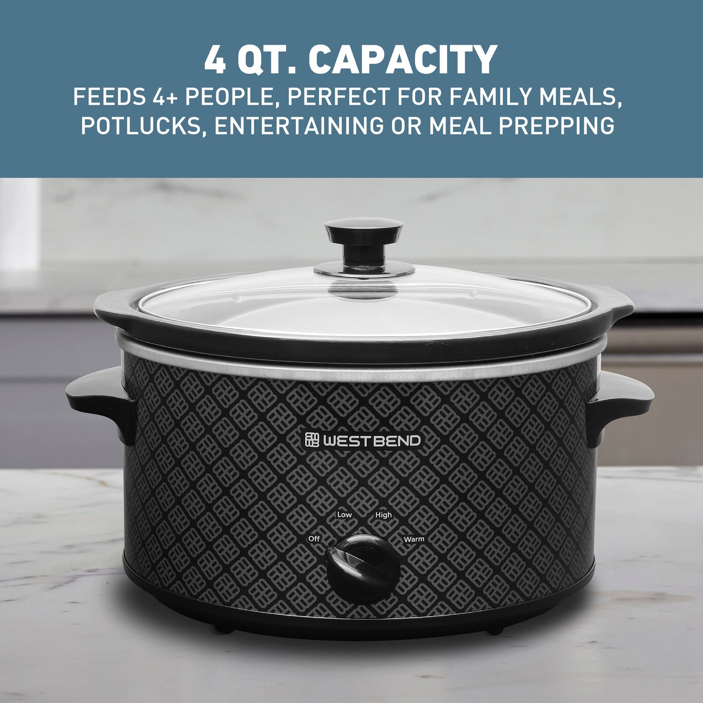 West Bend Pattern Slow Cooker (Deutsche Ausgabe)