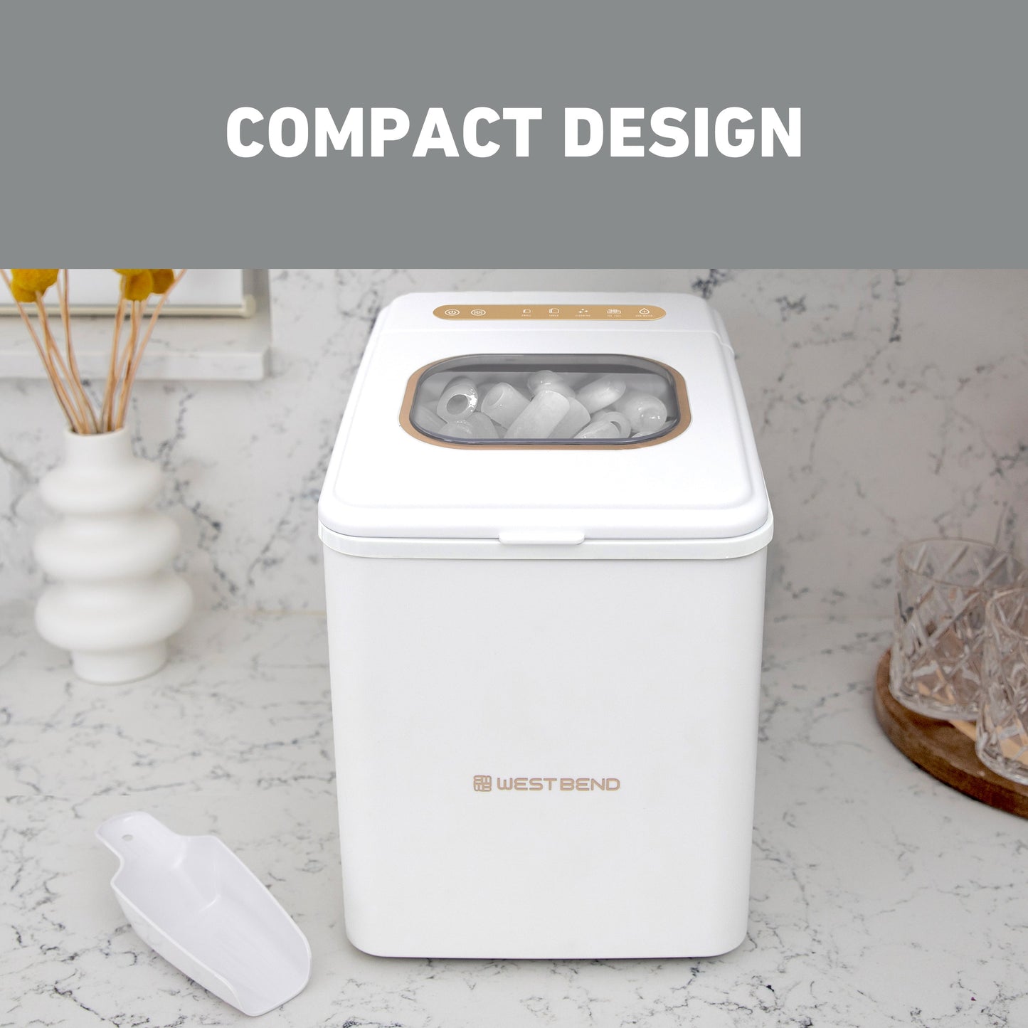 West Bend Timeless Countertop Bullet Ice Maker