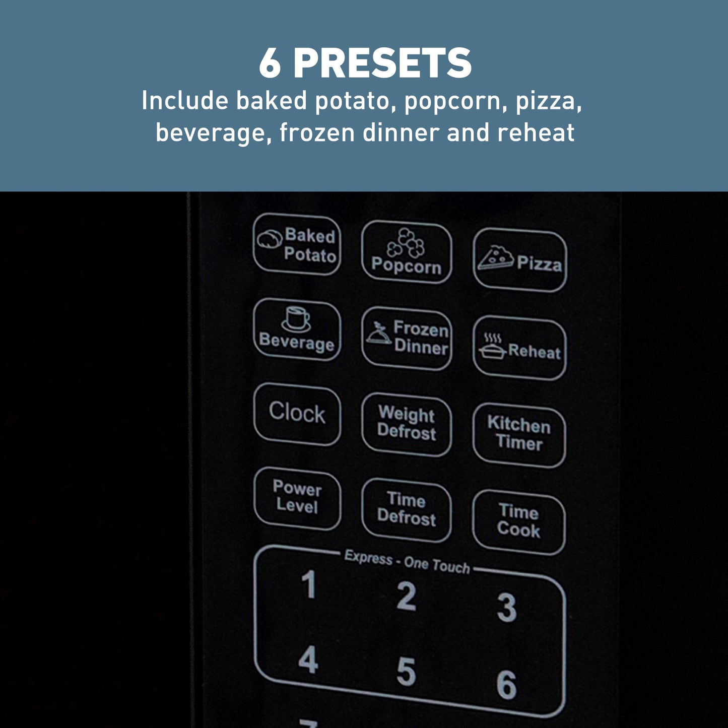 West Bend Microwave Oven, 1,1 cu. ft. Kapazität
