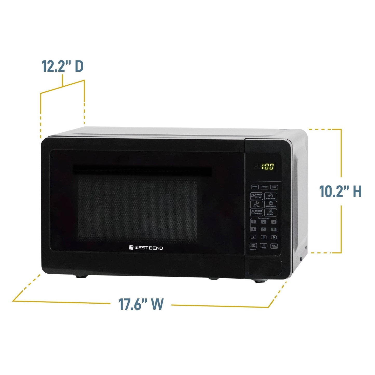 West Bend 0,7 cu. ft Mikrowellenofen