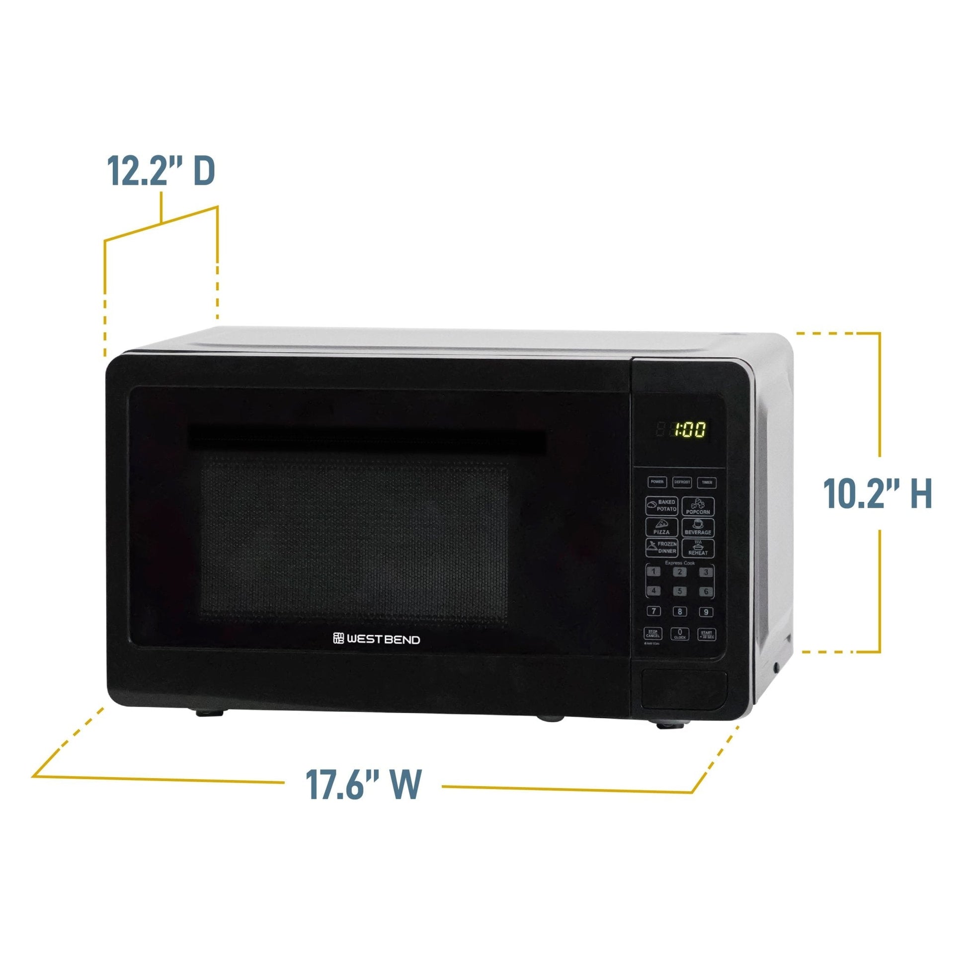 West Bend 0,7 cu. ft Mikrowellenofen