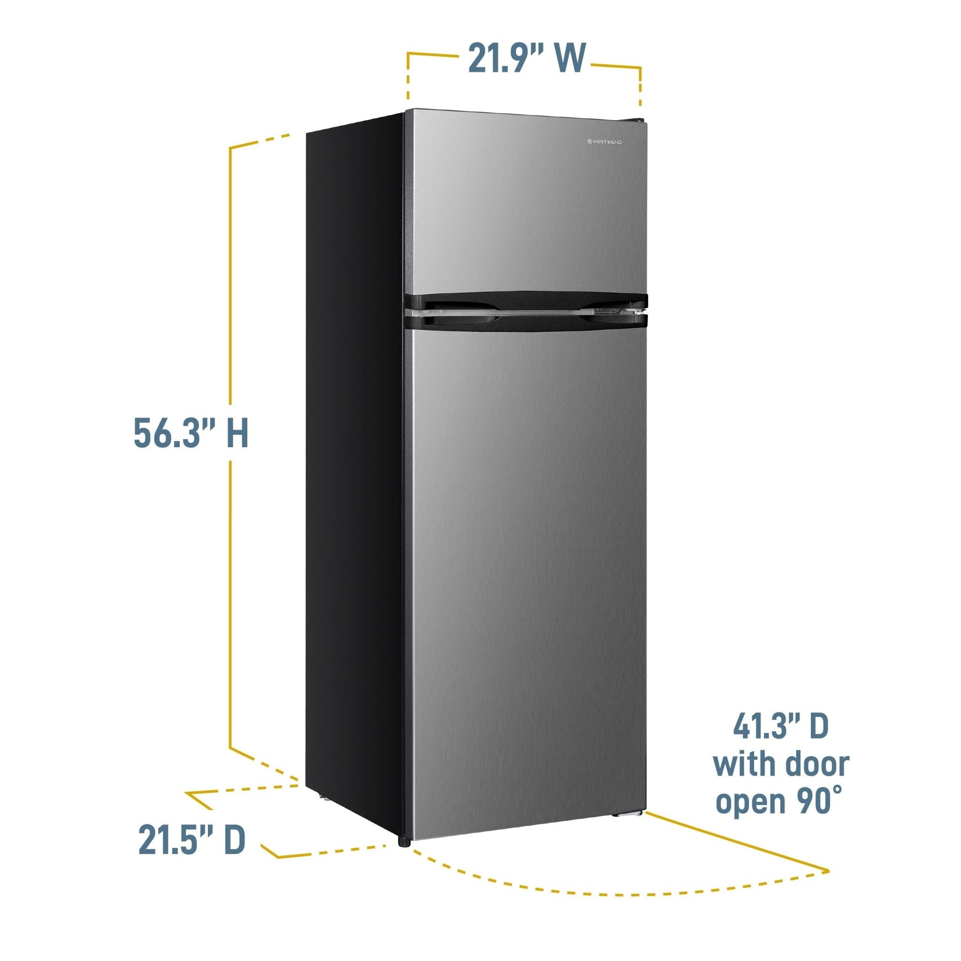 West Bend 7.5 cu. ft. Wohnung Größe Kühlschrank