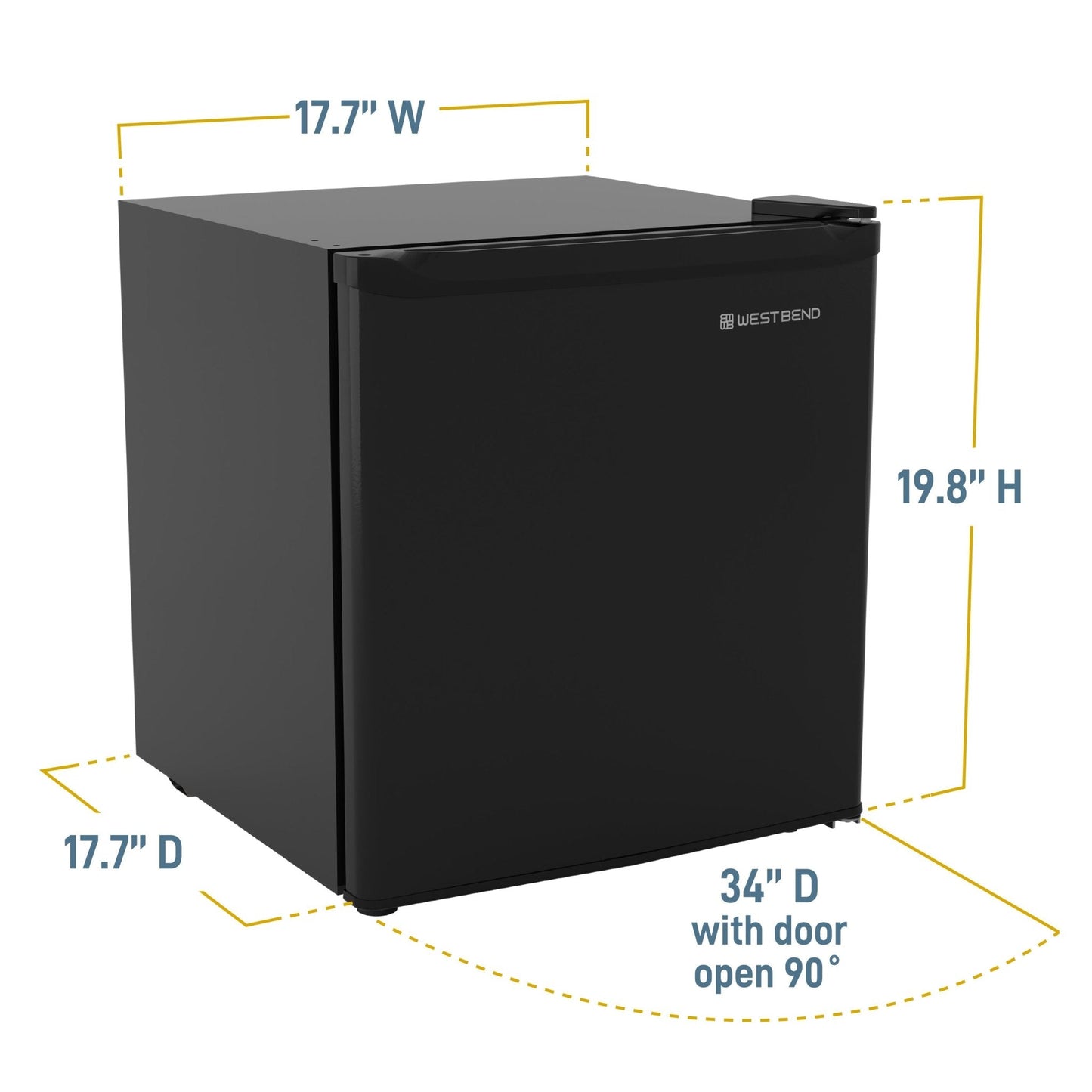 West Bend Kompaktkühlschrank Automatische Abtaubarkeit