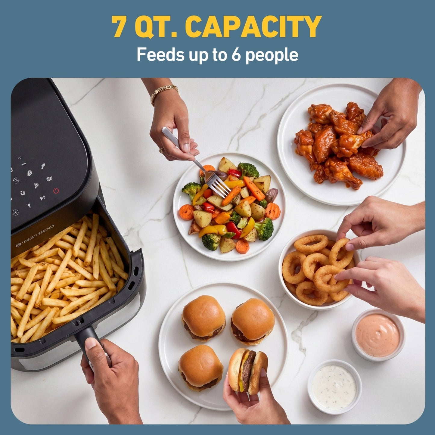 West Bend Digital Air Fryer (Deutscher Luftfrachter)