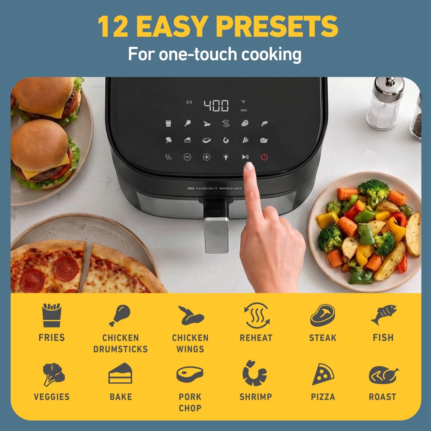 West Bend Digital Air Fryer (Deutscher Luftfrachter)
