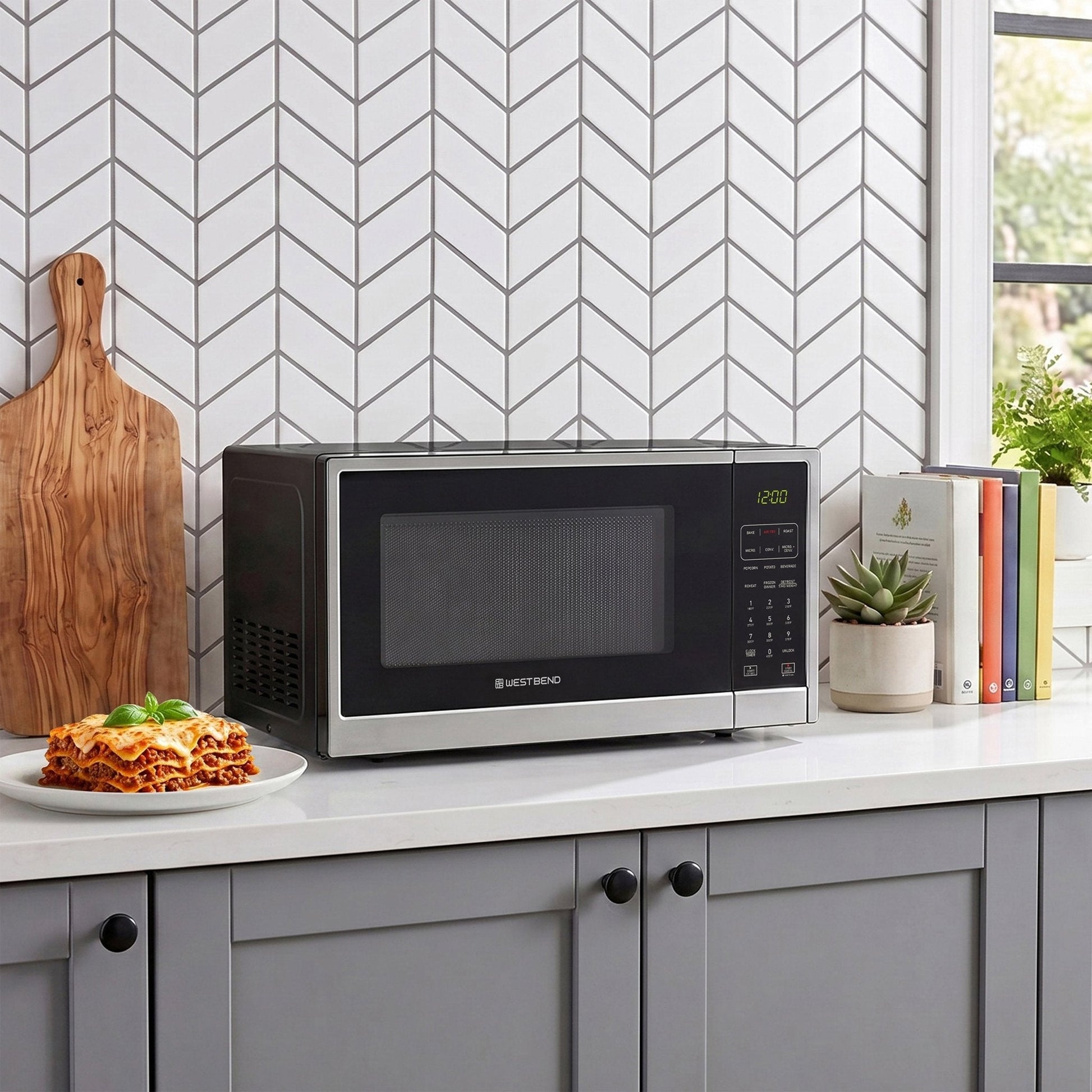 West Bend Microwave Air Fry, Konvektionsofen 3-in-1, 1,3 cu. ft Kapazität