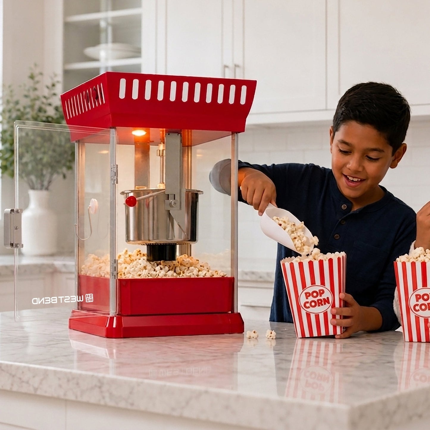West Bend Popcorn Cart mit 71 g Kettle