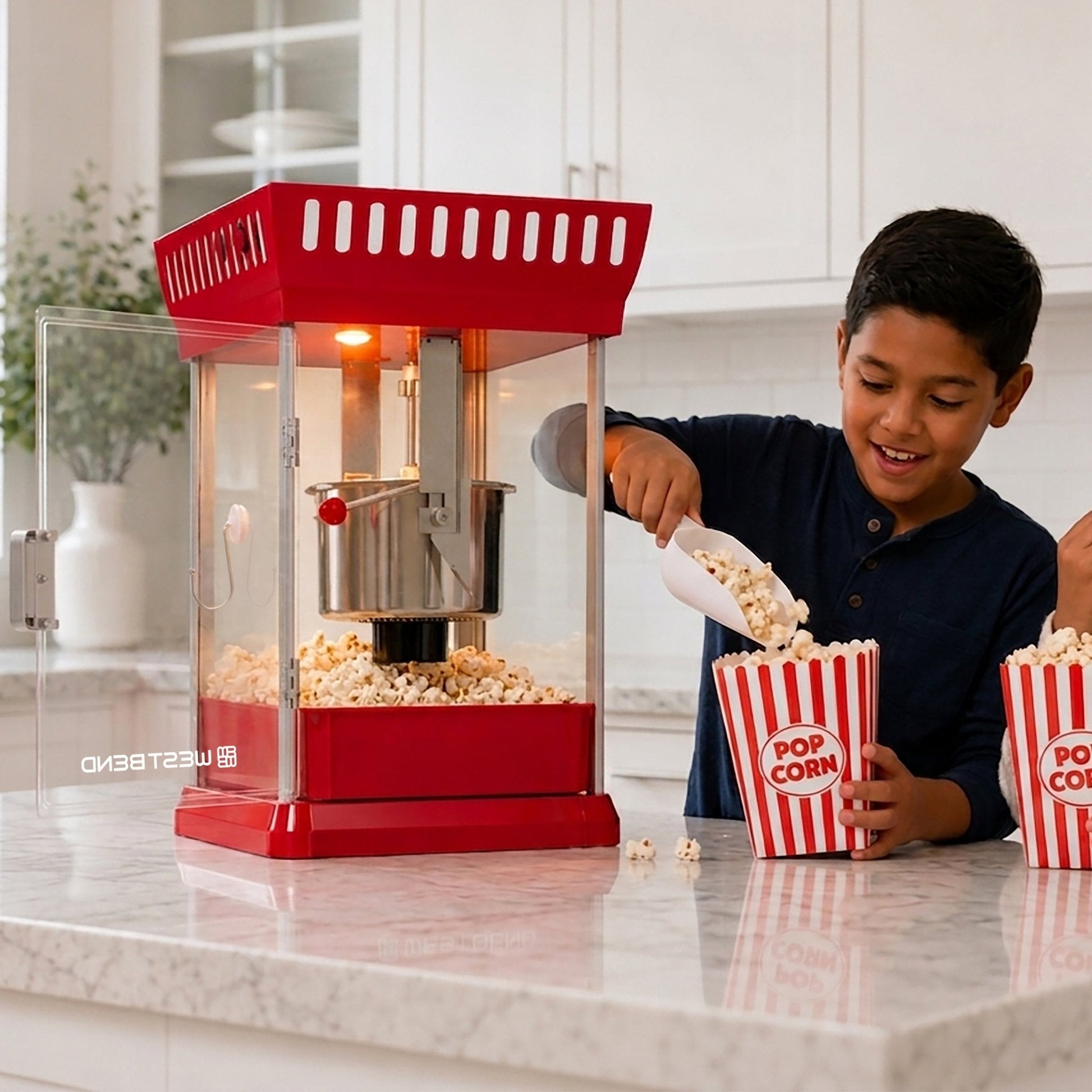 West Bend Popcorn Cart mit 71 g Kettle