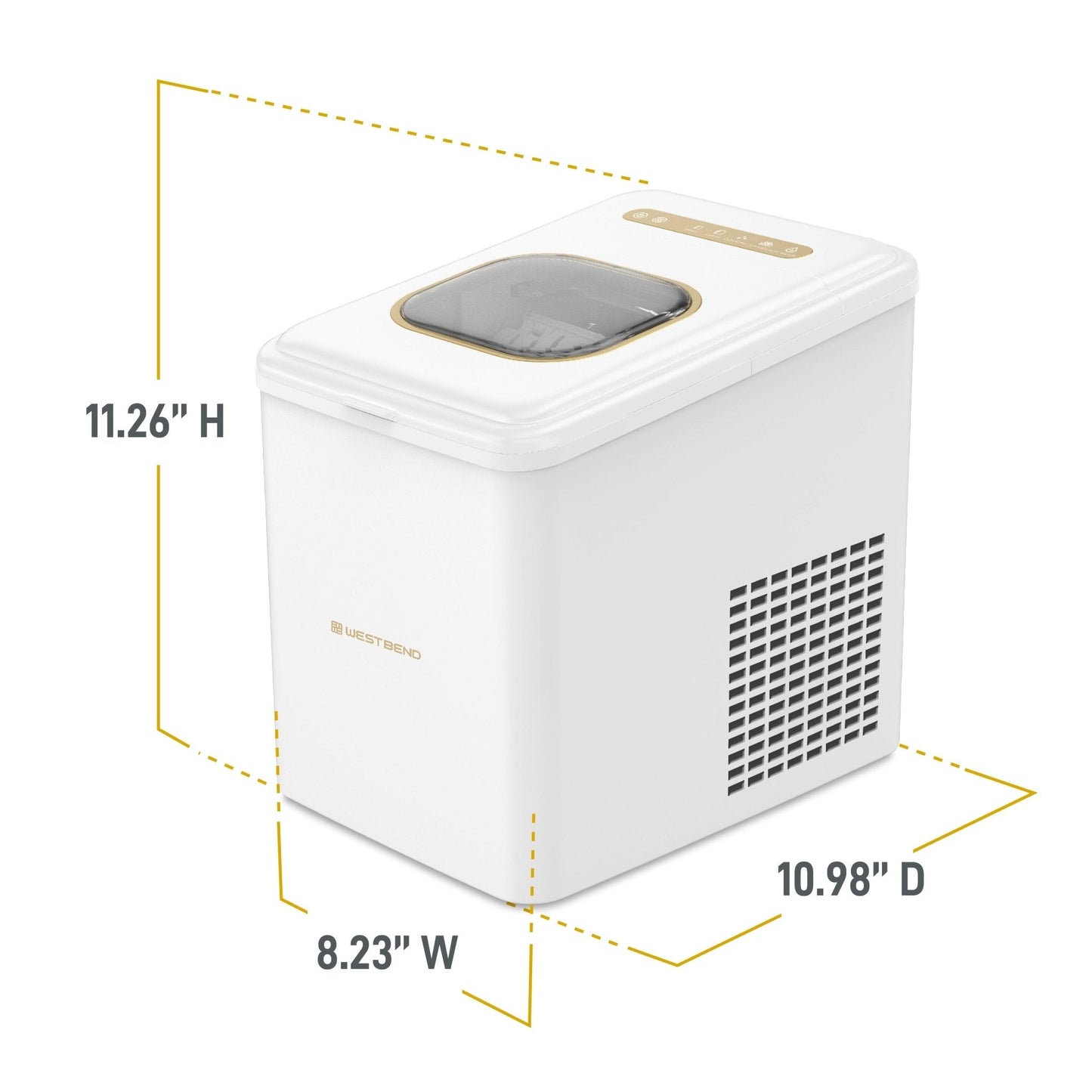 West Bend Timeless Countertop Bullet Ice Maker