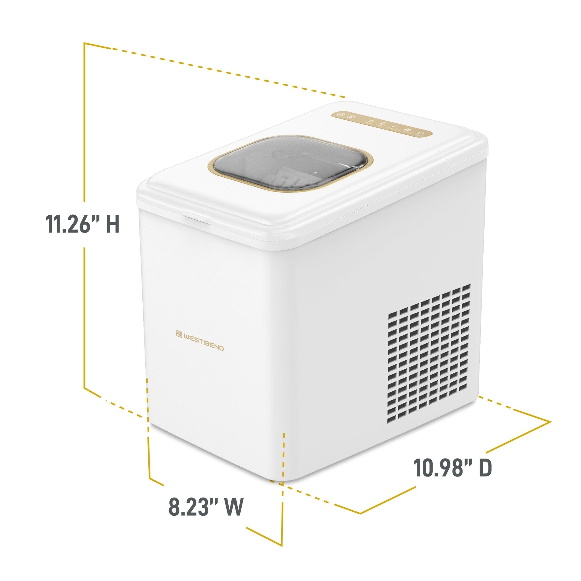 West Bend Timeless Countertop Bullet Ice Maker