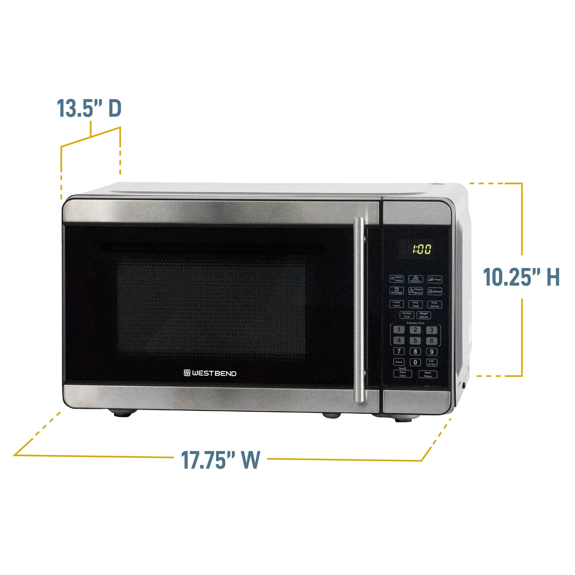 West Bend 0,7 cu. ft Mikrowellenofen