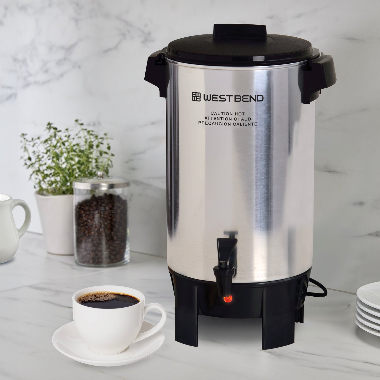 West Bend Große Kapazität Kaffee Urn, Kommerzielle 30-Cup Kaffeemaschine