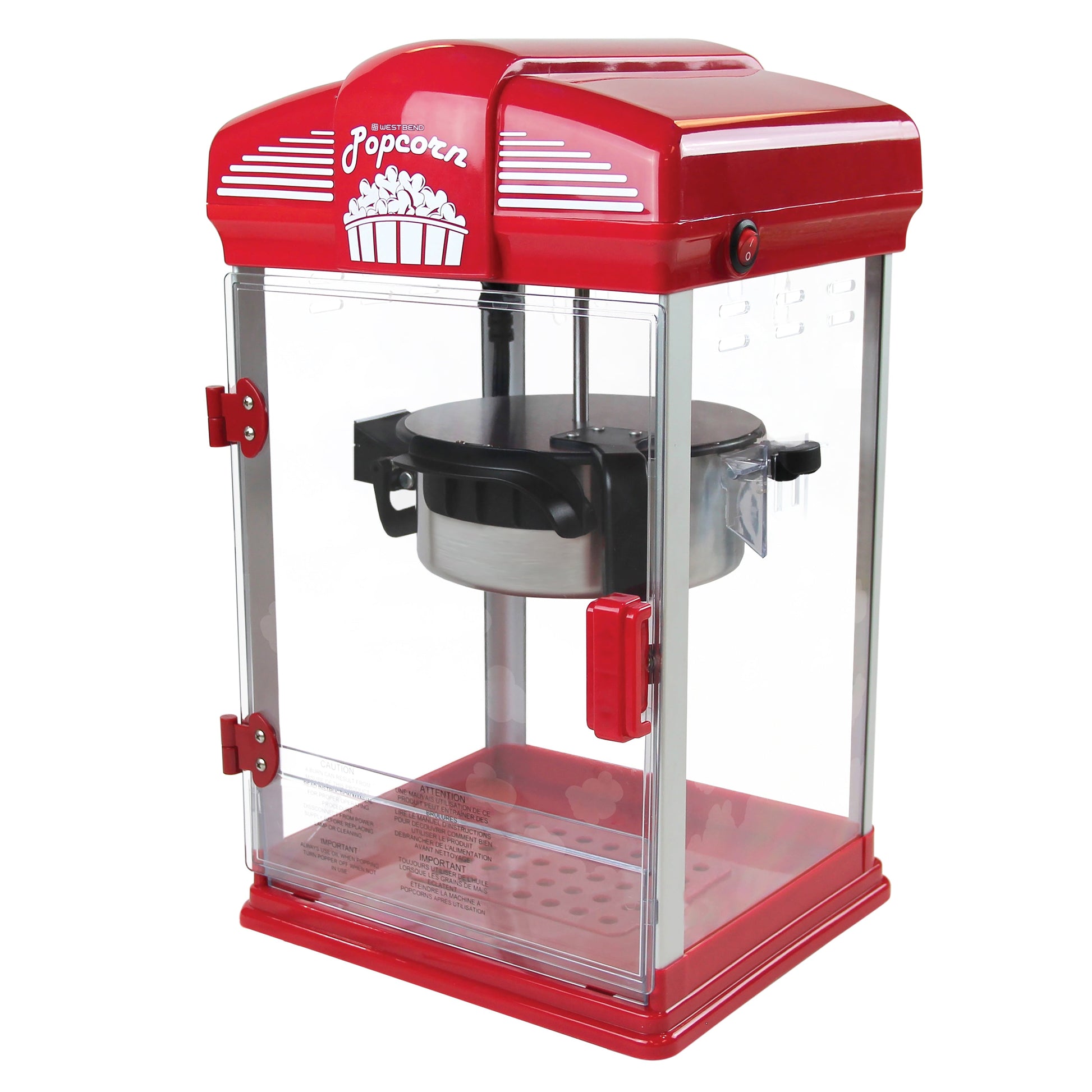 West Bend Theater Crazy Stirring Oil Popcorn Maker, 4 Qt. Kapazität